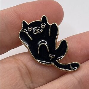 Black Cat Enamel Pin